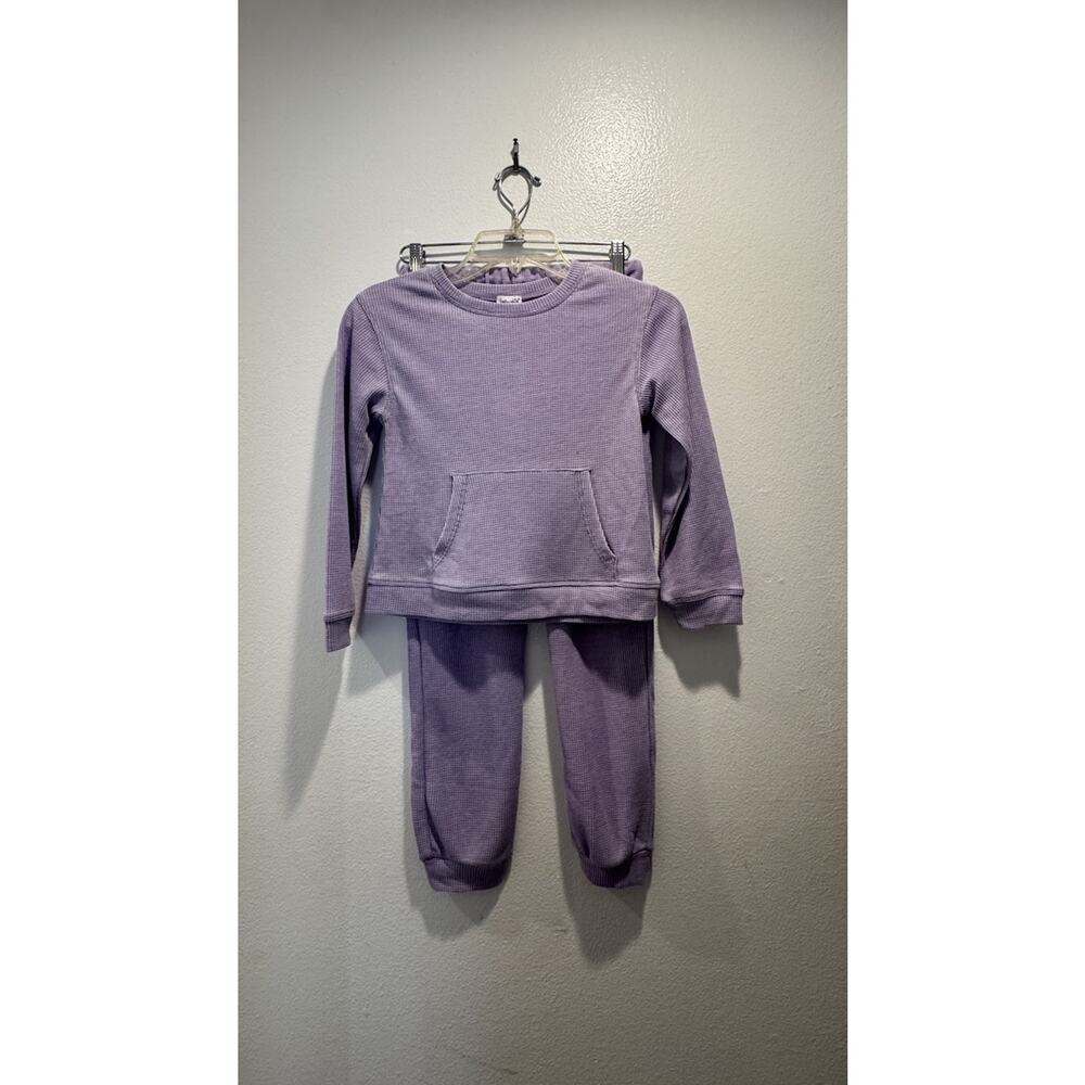 Splendid Girls Lavender Pant Thermal Long Sleeve‎ Top Lounge Set 2 Piece READ